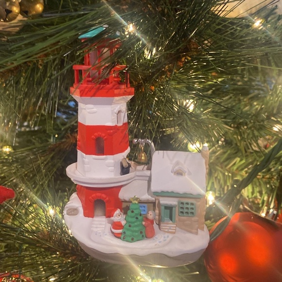 1997 Hallmark flashing light Lighthouse Greetings #1 magic collectors series - Picture 5 of 9